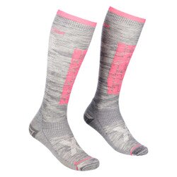 Ortovox Ski Compression Long Socks Women's in Grey Blend